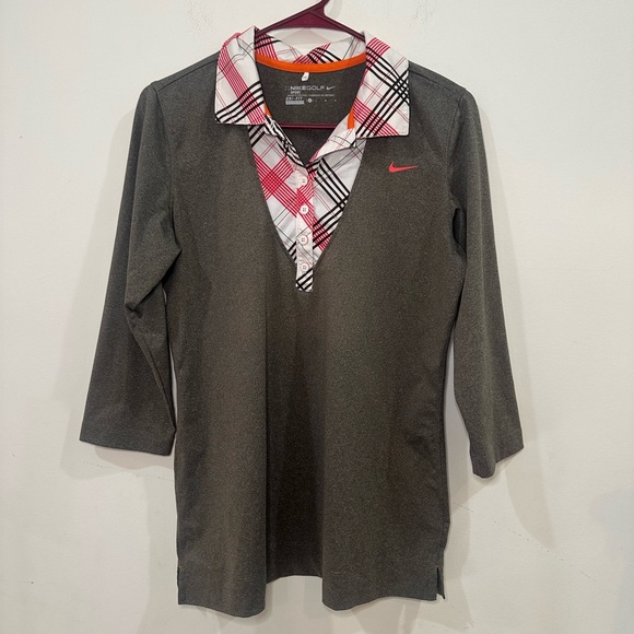 Nike Golf Gray Dri-Fit Shirt - Picture 1 of 6
